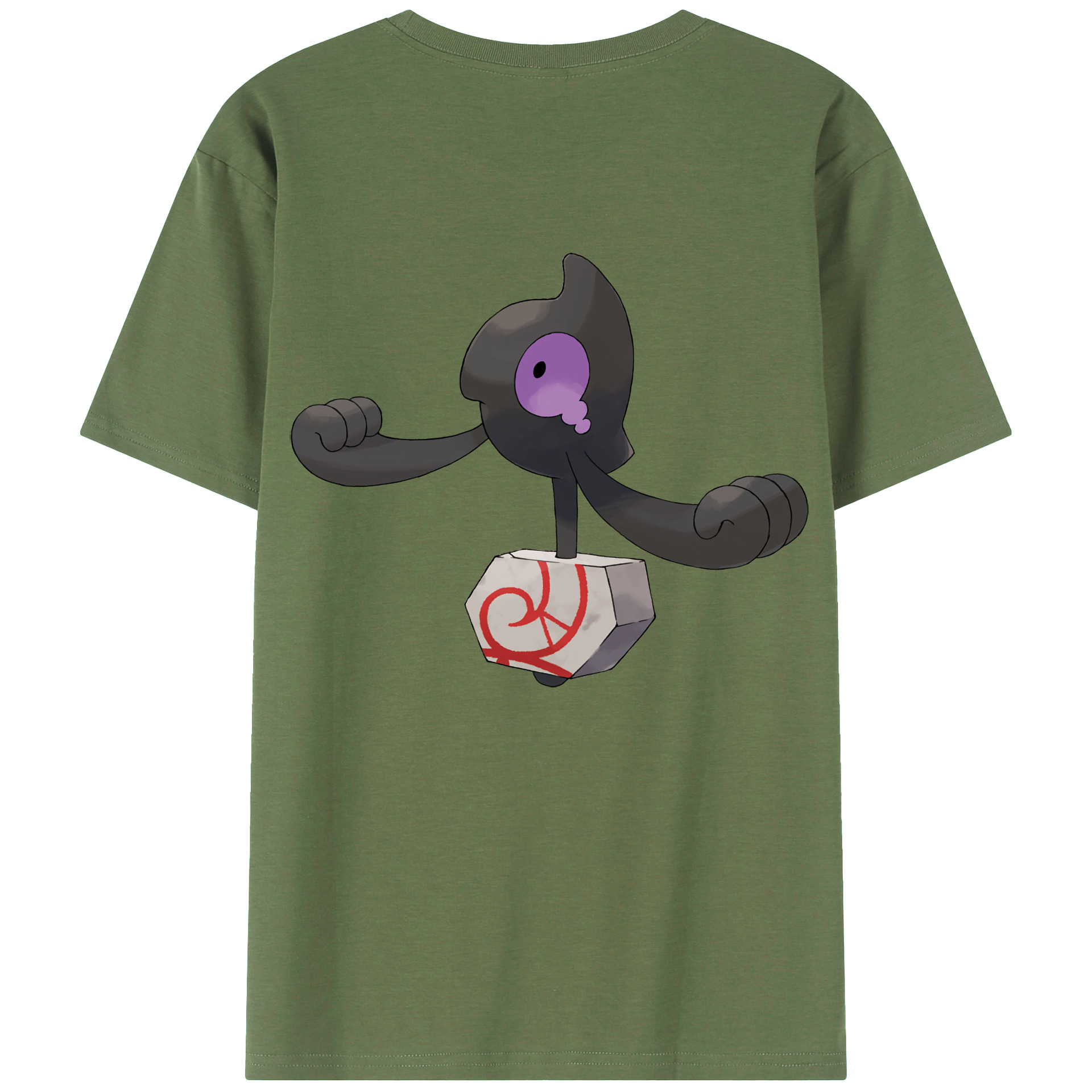 （画像用） ポケットモンスター Pokémon 綿100％ メンズ半袖Tシャツ（バックプリント） 通気性